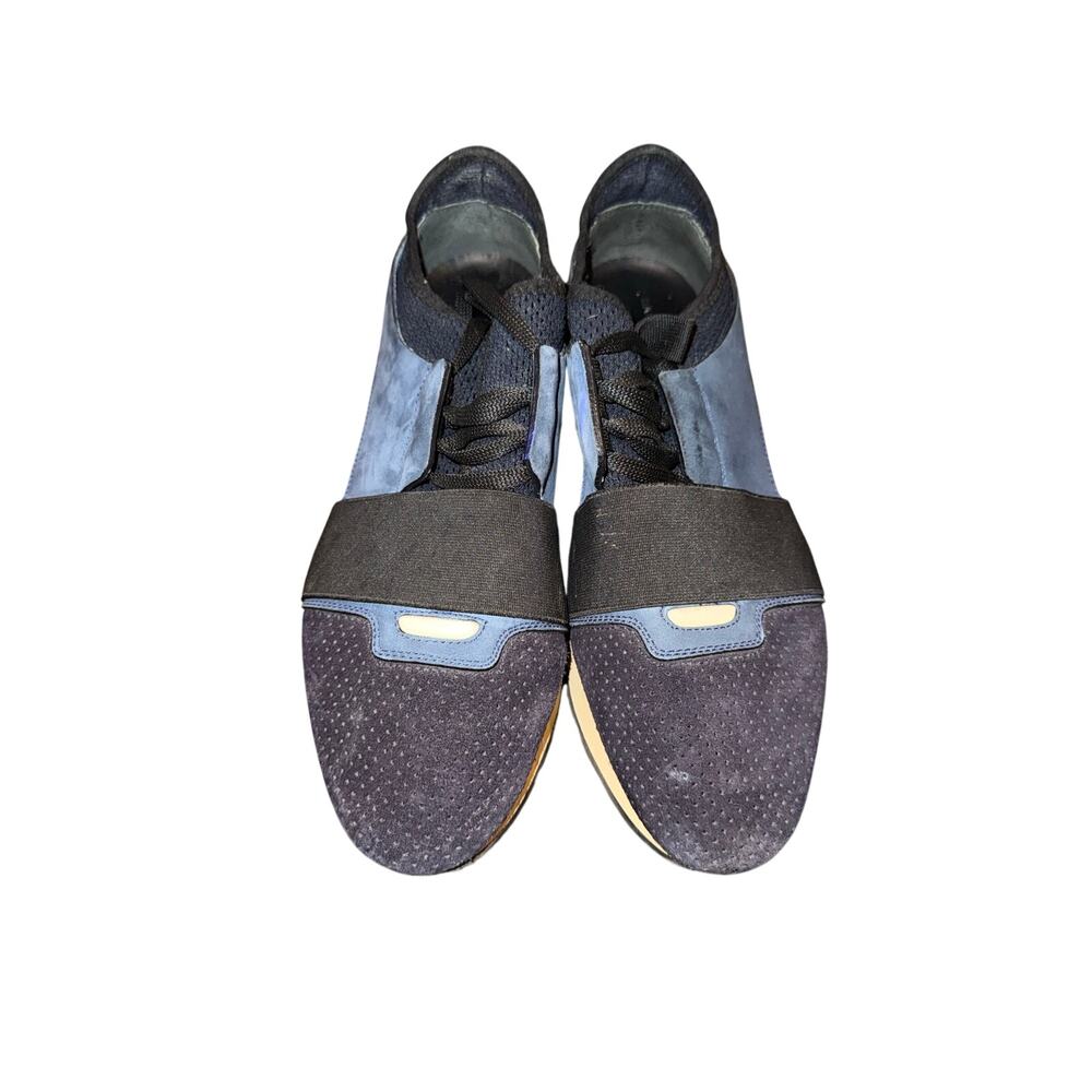 Balenciaga Race Runner Suede Sneakers Navy- Men’s size 6-Women’s size 9 (US)